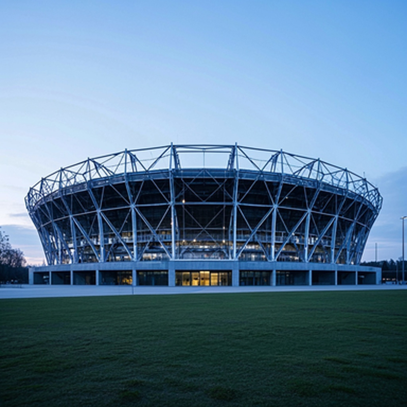 Welded Connection H-Section Guoshun Prefab Building Prefabricated Steel Structure Gymnasium