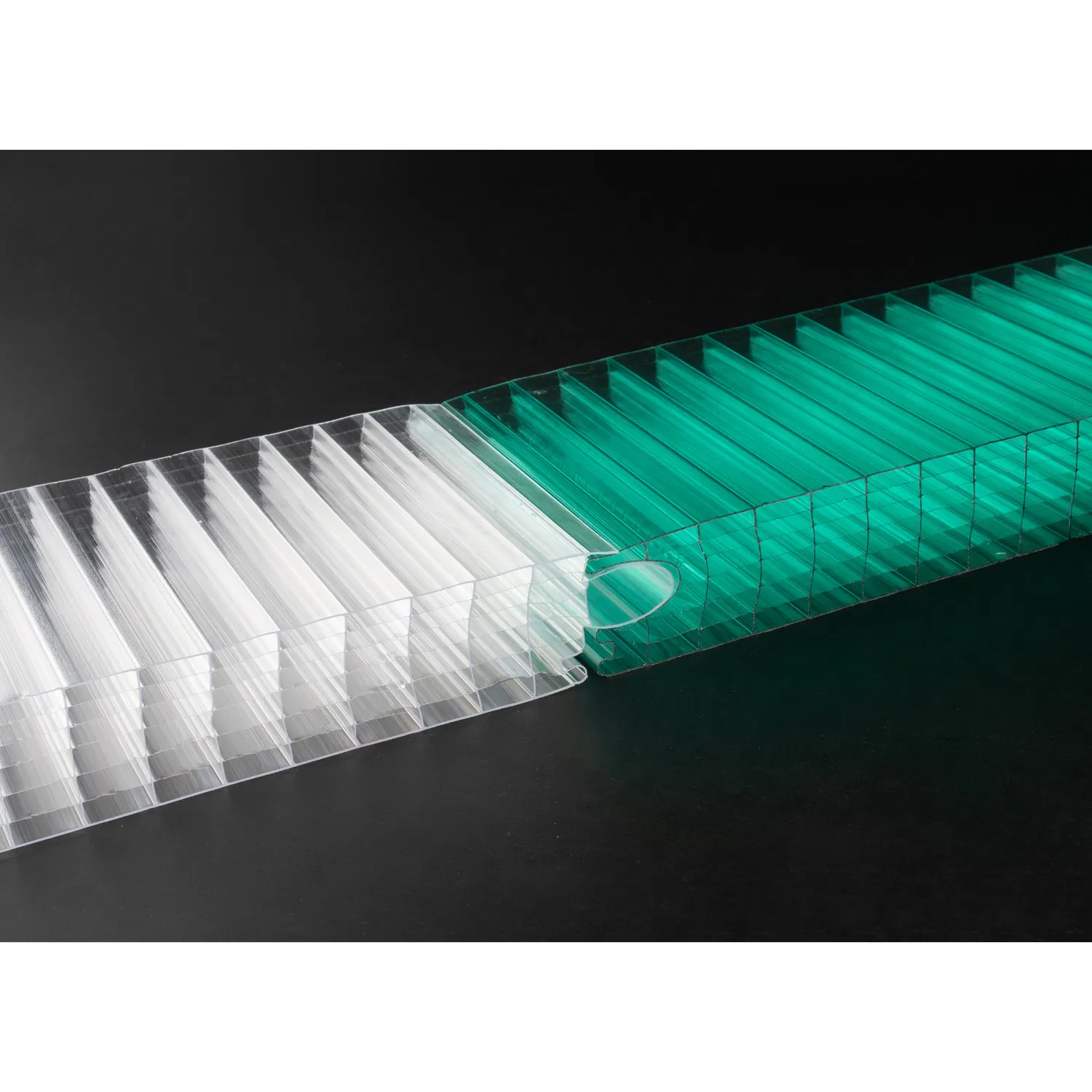 Multi-Color Clear Plug-Pattern Polycarbonate Hollow Sheet Plug-in Polycarbonate Sheet
