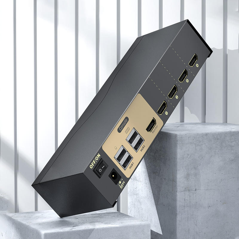 4-портовый HDMI KVM-коммутатор 4K 30Гц с USB 2.0