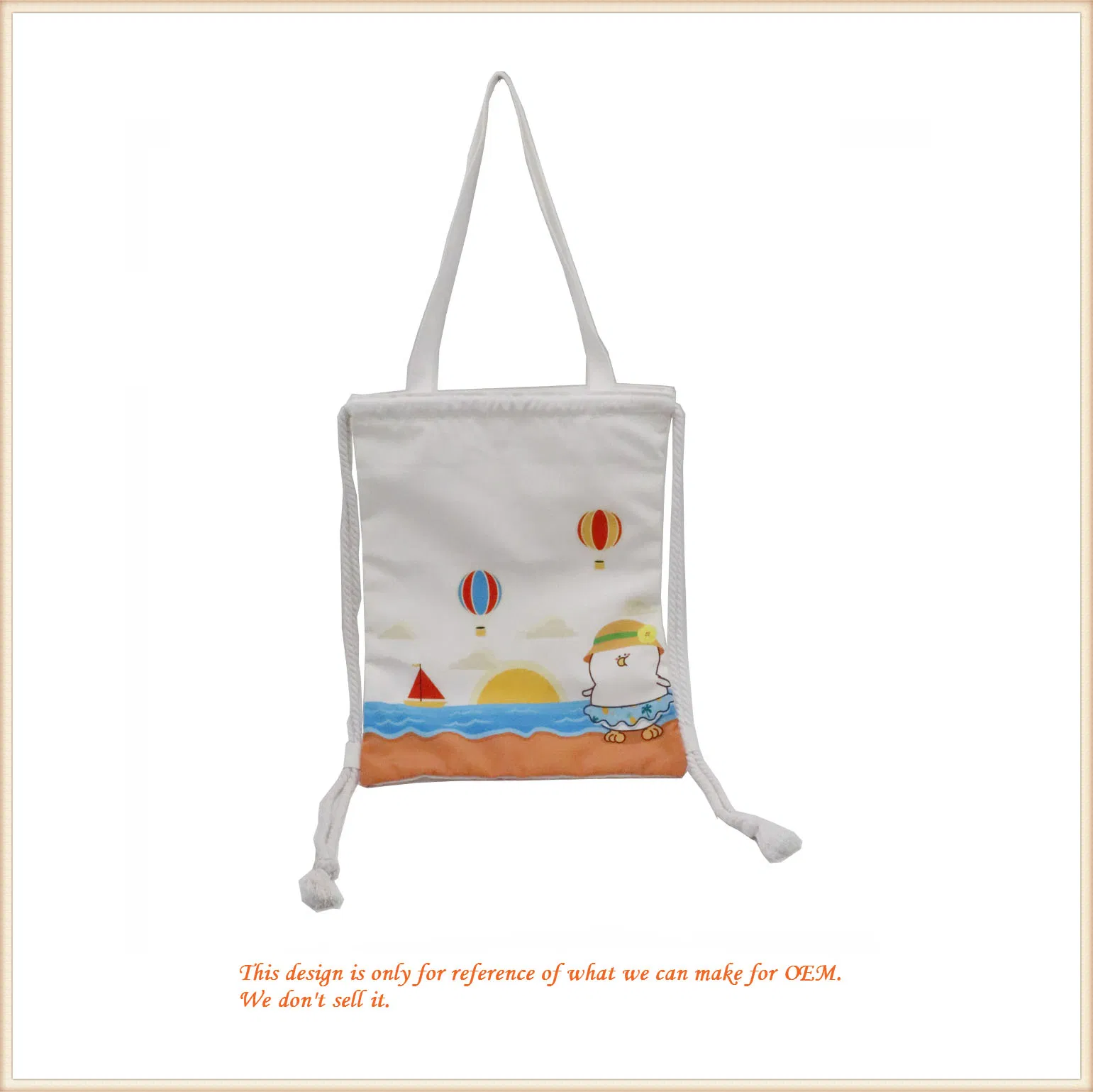 Cloth Shoulder Bag/ Little Yellow Backpack/ Custom Handbag