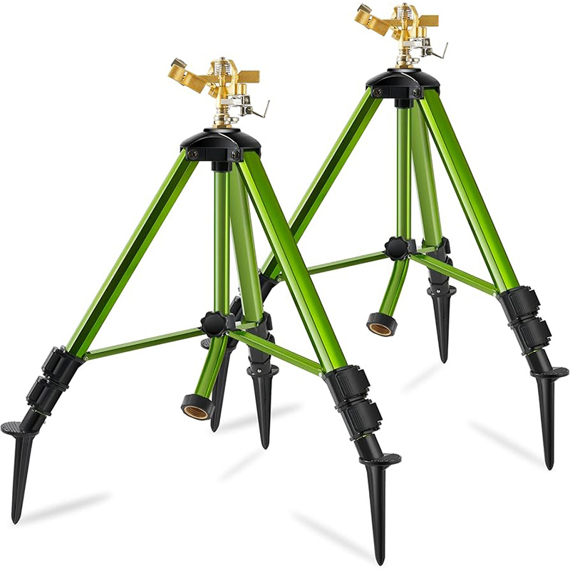 Irrigation System Equipment Telescopic Garden Water Tripod Impact Sprinkler