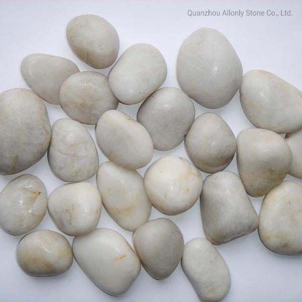 Natural Polished White Pebbles Garden Decoration Stone