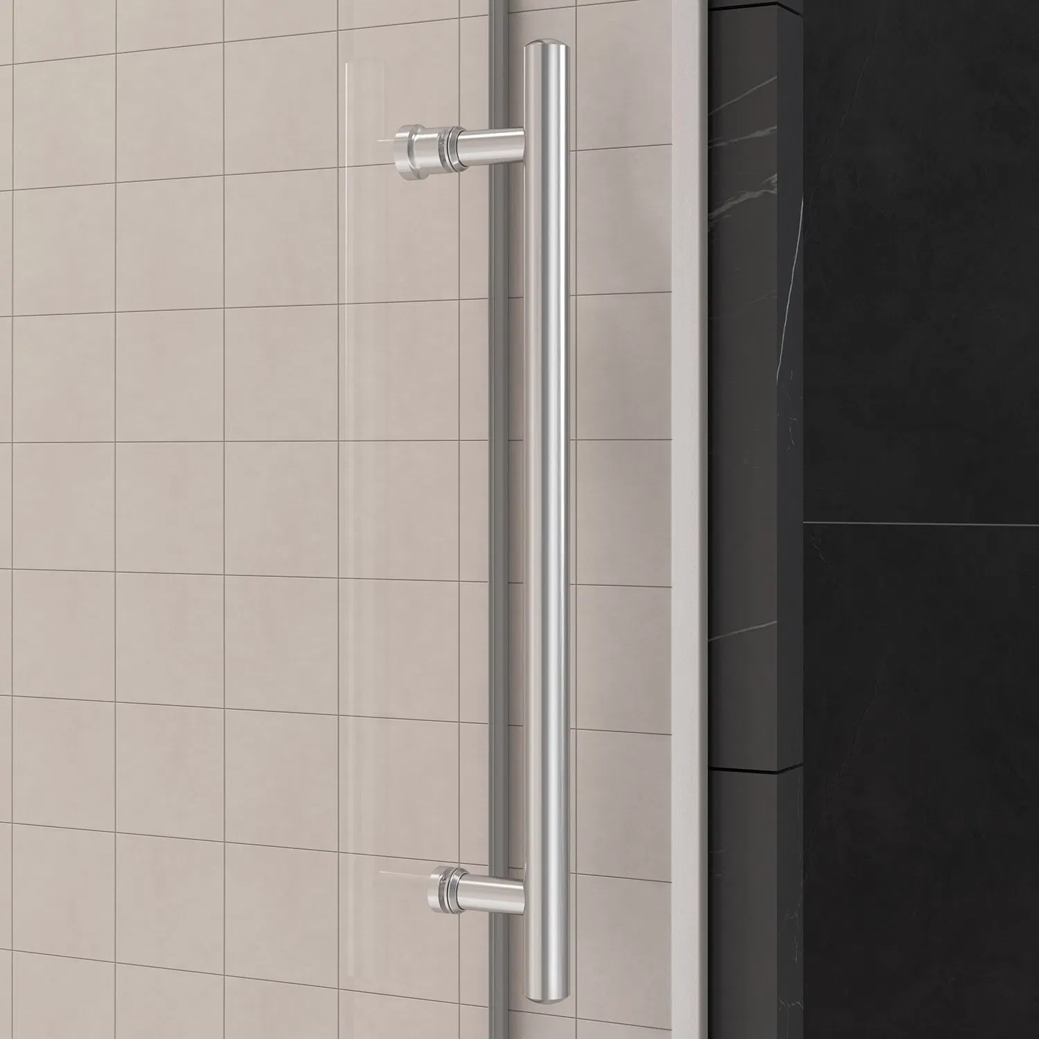 Hot Sale New Design Hotel Bathroom Single Sliding Door 8mm Tempered Glass Bypass Shower Door