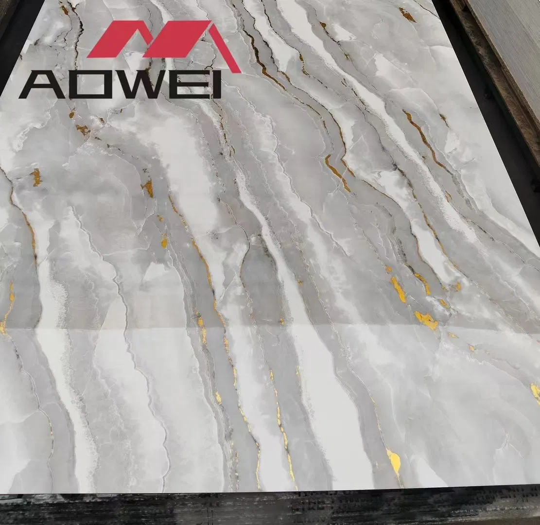 Premium High Gloss 3D Marble PVC Sheets for Elegant Interiors