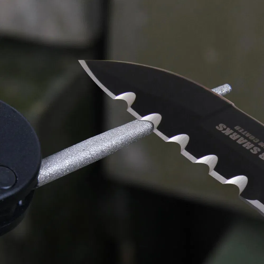 Knife Sharpener Multi Function Pocket Tools with Pre-Set Carbides Blades Bl10144