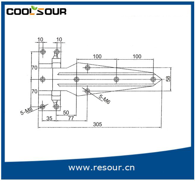 Door Hinges, Cold Room Adjustable Door Hinges, Dh-1470/Cx-1470, Yl-1470