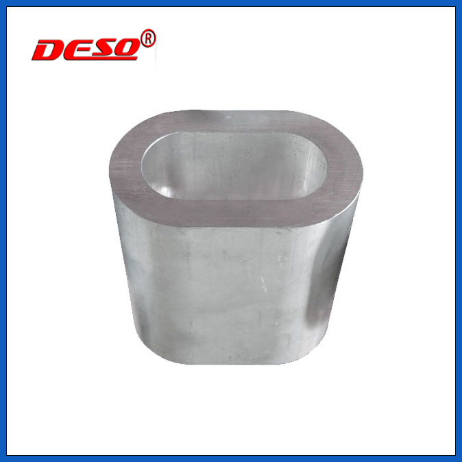 Self Color Wire Rope Accessories Oval Aluminum Sleeve Ferrule
