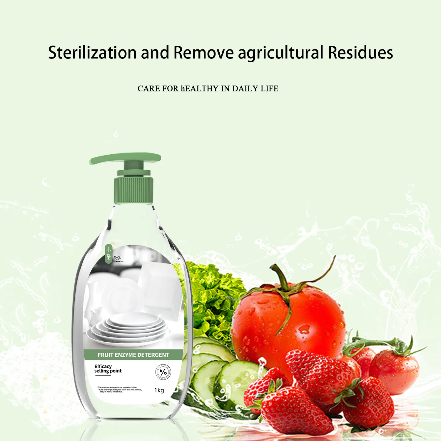 Powerful Enzyme Cleaner for Kitchen Utensils and Tableware