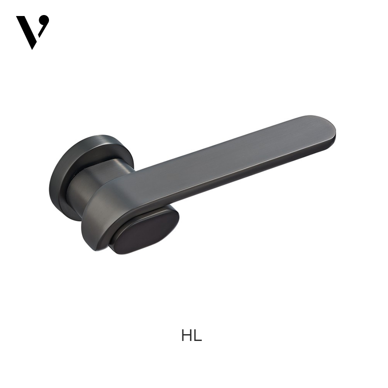 2022 Newest Popular Simple Design Modern Zinc Alloy Front Door Lever Handle on Rosette