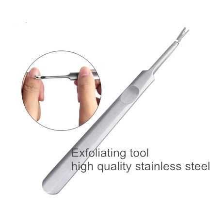 Wholesale Factory Price Stainless Steel Cuticle Pusher Spoon Remover Double Sided Manicure Nail Cuticle Pusher