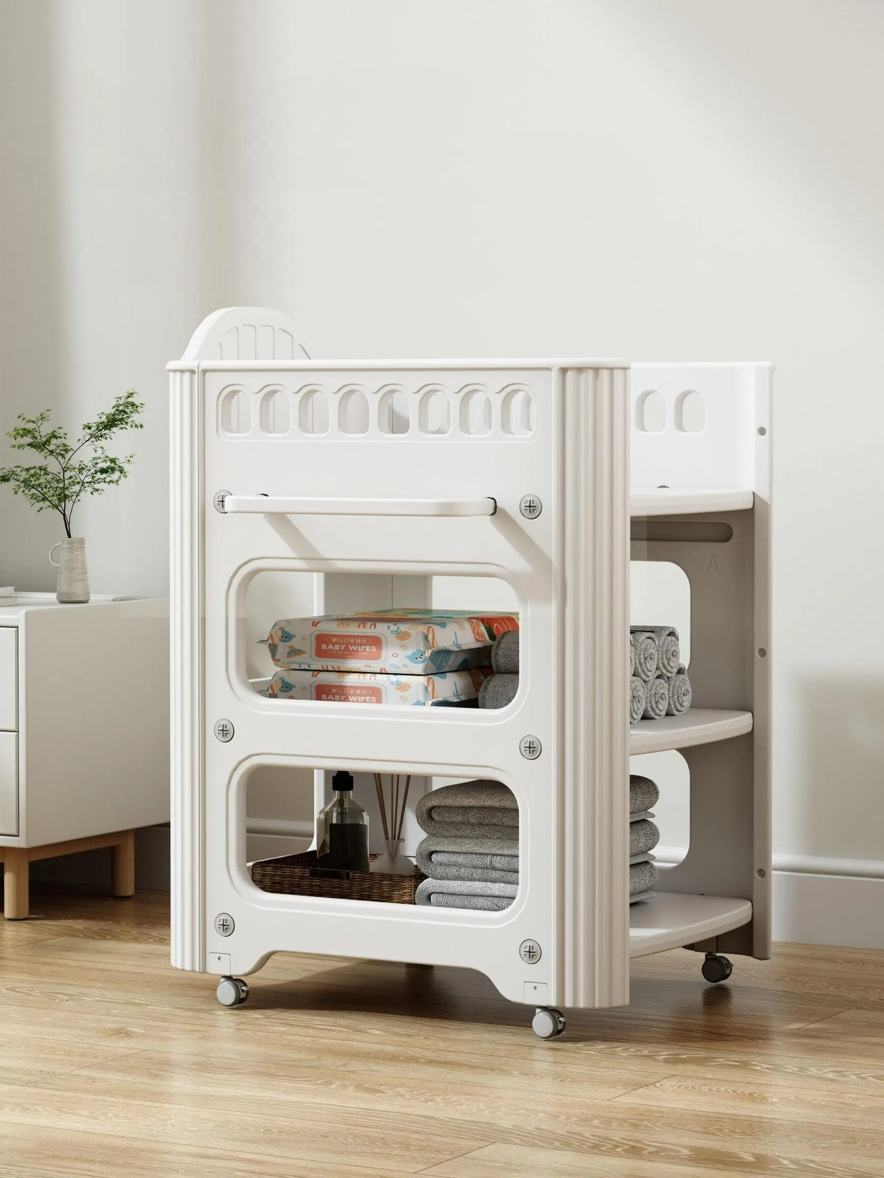 INA Infant Newborn Touching Baby Caring Movable Diaper-Changing Table