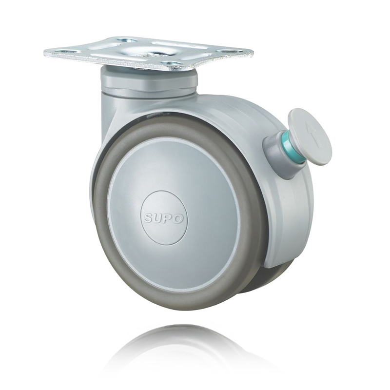 Threaded Stem Smooth Glide Floor-Scratch Resistant Medical Equipment Caster Wheel