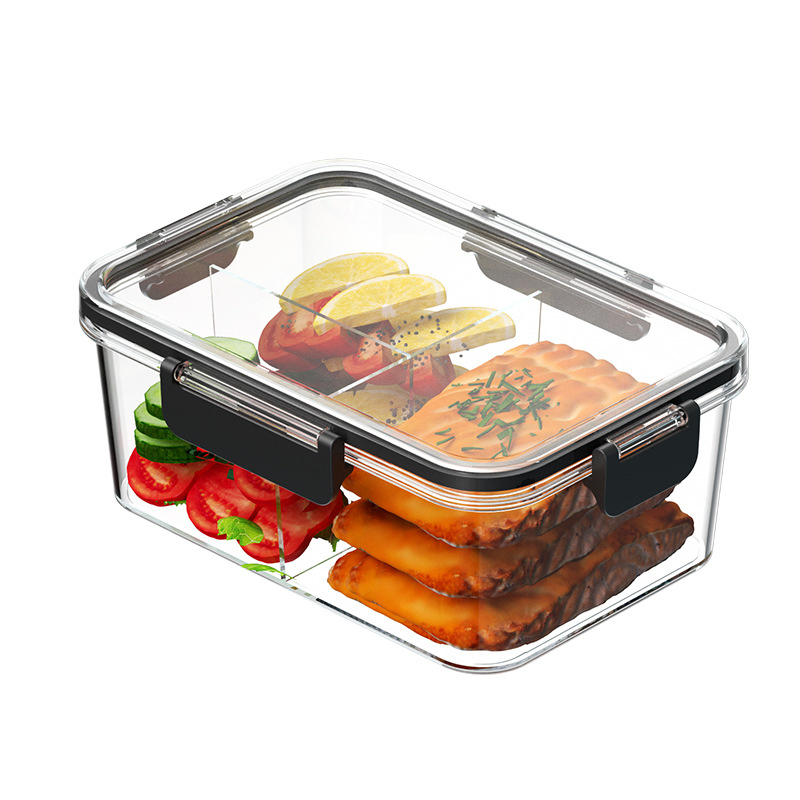 Convenient Eco Friendly Plastic Lunch Box with Lid for Microwave Safe Storage