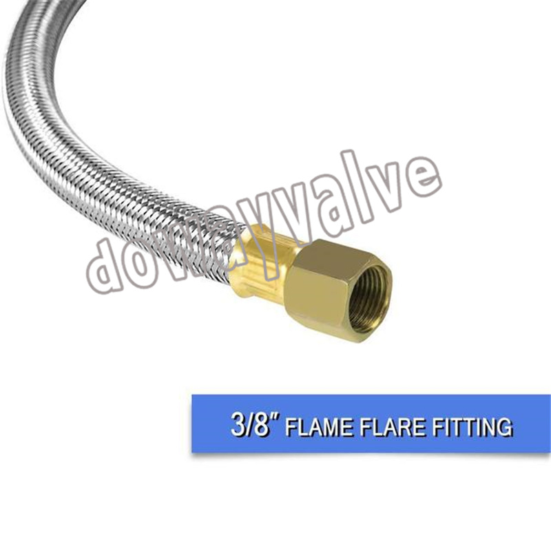 Oven Braided Wire High Pressure Reducing Valve Gas Grill Regulator Hose Kit