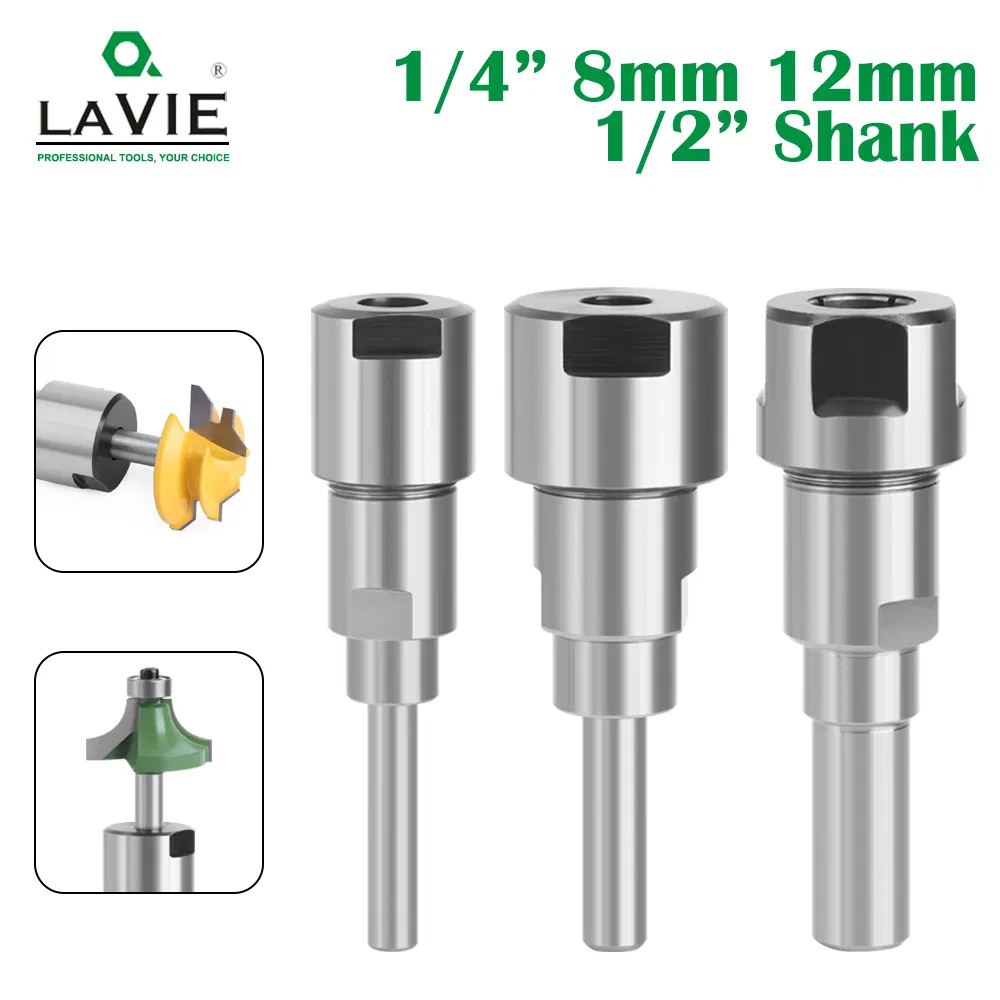 Lavie High Quality Connecting Extension Rod Collet Engraving Machine Milling Cutter Router Bit for Woodworking