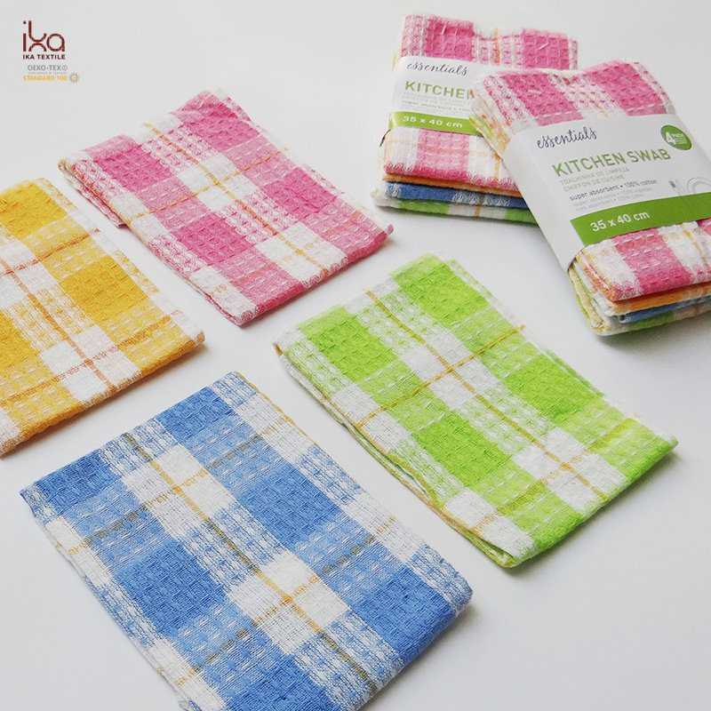 Cleaning Product Character Textile Waffle Customized Woven Gift Wholesale Set Cloth White Kitchen Cotton Dish Towel