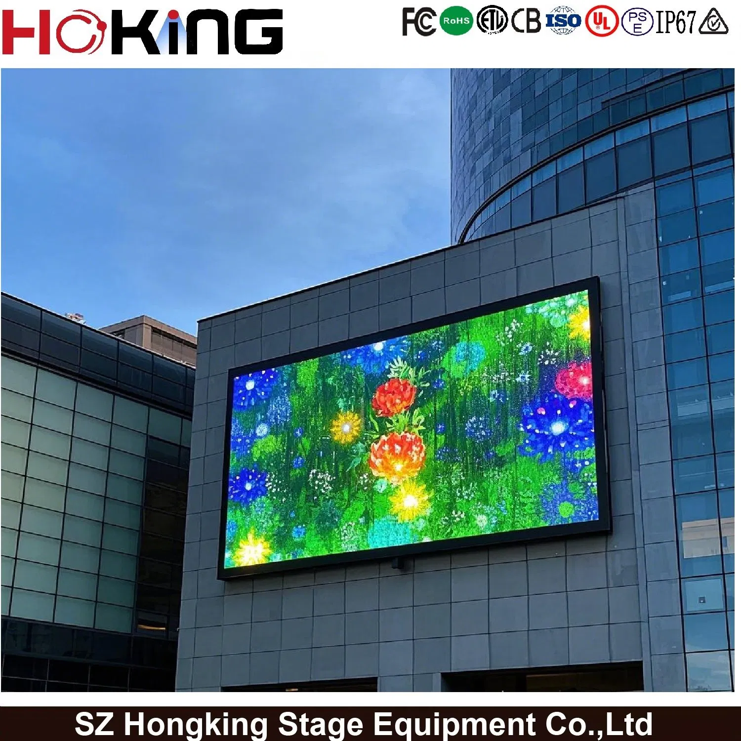 Full Color Video Outdoor Wall Mounted Waterproof LED Display Billboard