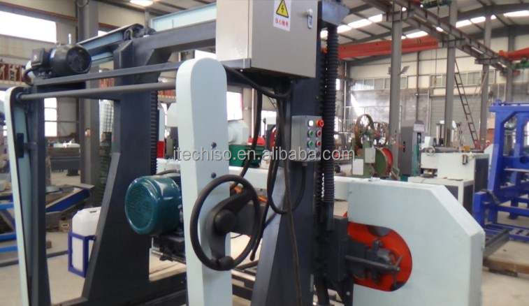 Ленточная пила по дереву портативная горизонтальная дизельная MJ1600