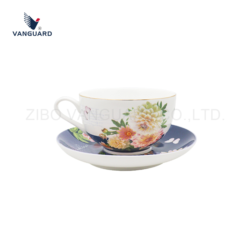 Набор чашек и блюдец Vanguard из керамики
