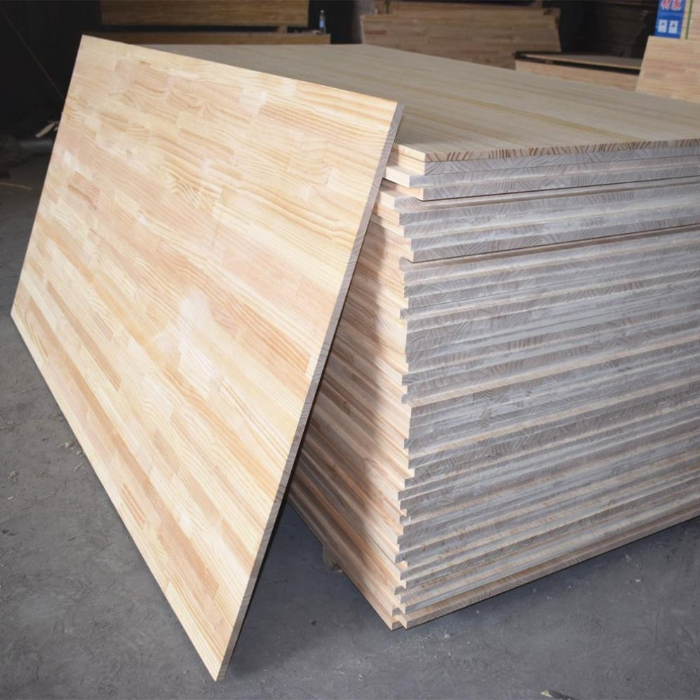 Radiata Pine/Red Oak/Rubber Wood 18mm Finger Joint Laminated Board for Bedroom Furniture