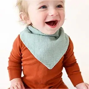 Custom Reusable Saliva Towel Muslin Organic Cotton Bibs Baby Waterproof Baby Bibs