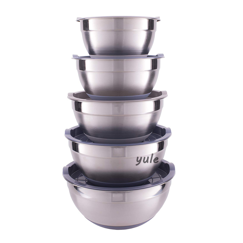 Good Sale Salad Bowl Stainless Steel Mixing Bowl for Food Packing Containers