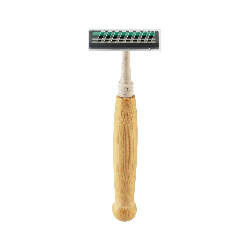 Eco Friendly Biodegradable Handle Men Shaving Razor Shaving Kit with Paper Box Packed
