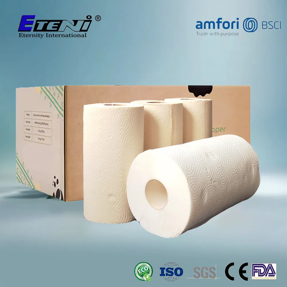 2 Ply Sanitary Oil Water Absorption Biodegradable Organic Ktichen Paper Towels