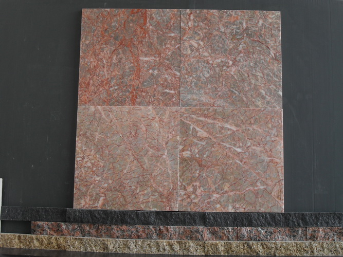 Плитка из агата Red Egeo Rose Marble для пола и стен