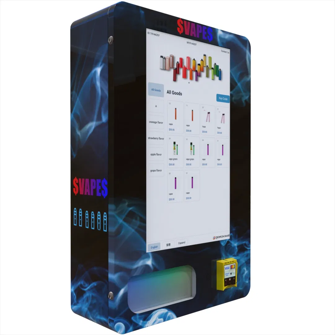 Black Wall Mounted Vending Machine for Vaper and Cigarette