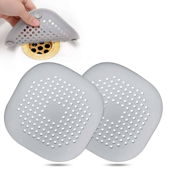 Bathroom Kitchen Drain Strainers, Hair Drain Catcher, Silicone Drain Cover