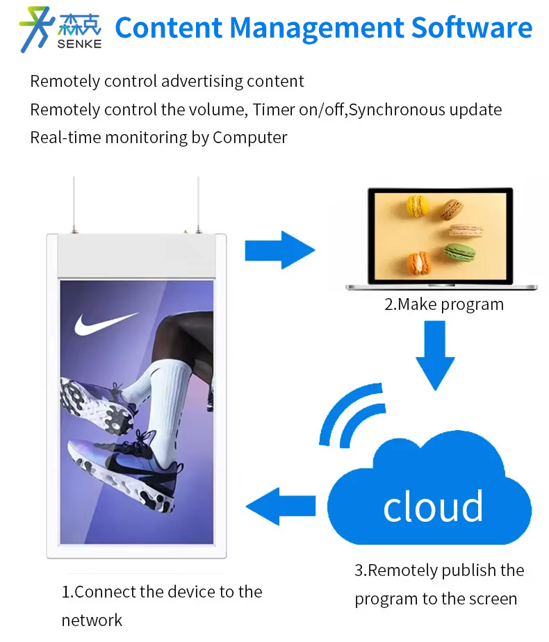 4K LCD Screen with 1000CD Brightness for High-Impact Advertising Digital Advertising Board Vertical Advertising Screen