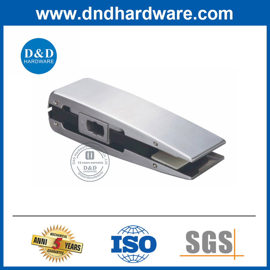 Door Hardware Glass Door Accessories Bottom Patch Fitting in Stainless Steel