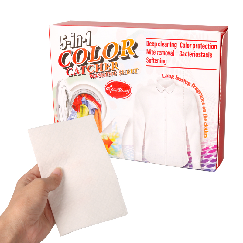 Hot Selling 5-in-1 Color Catcher Fabric Washing Sheet