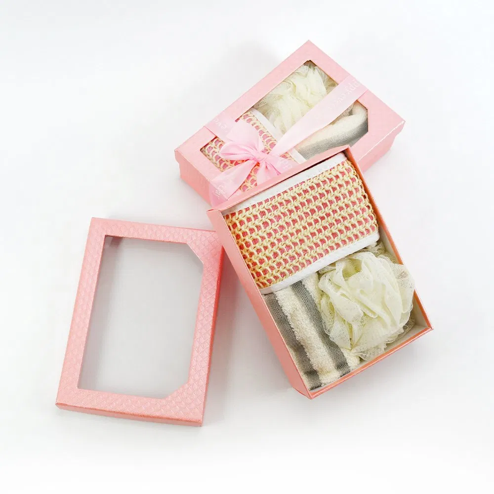 Promotional Business Bath Towels Gift Set Wedding Bath Towel Ball Sponge Gift Sets Valentines Day Gift Kit