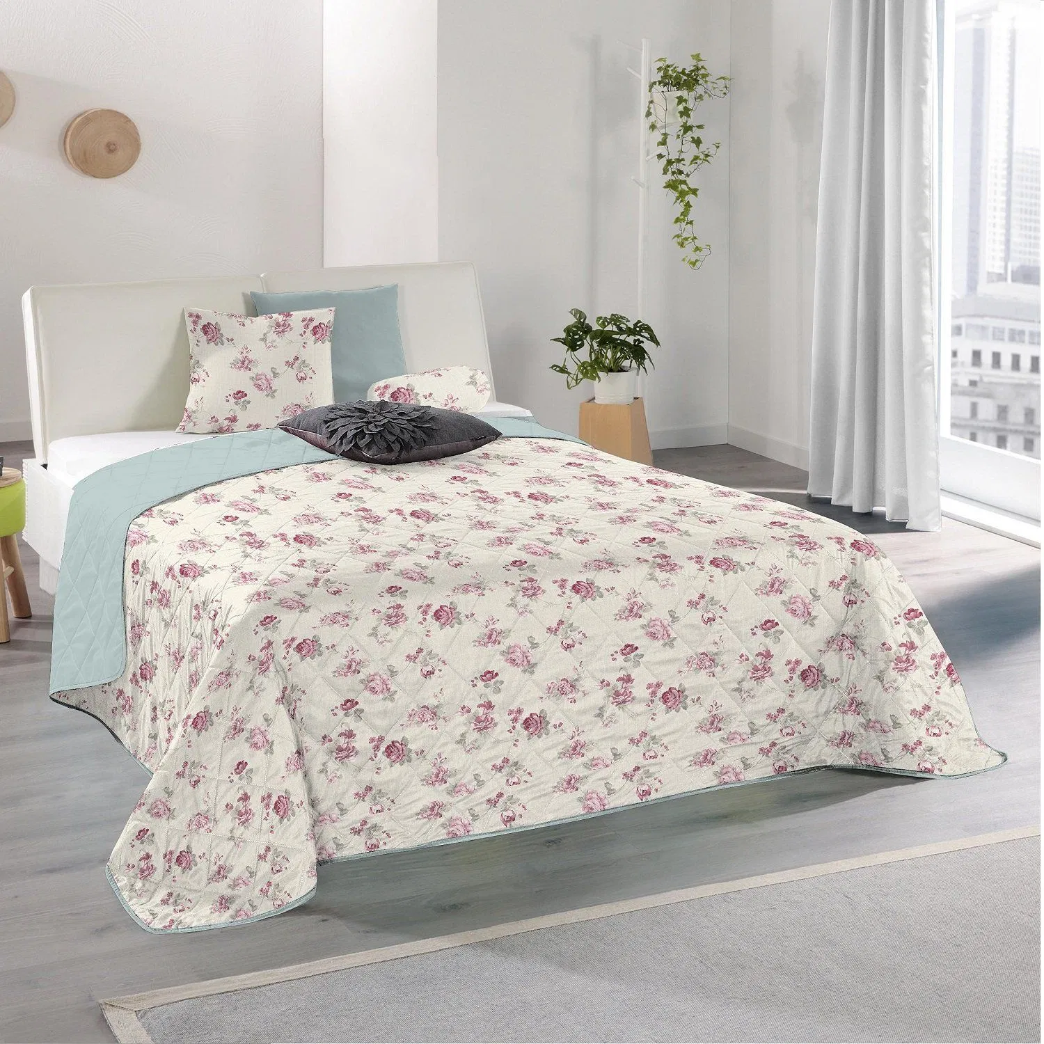 100% Polyester Microfiber Ultrasonic Bedspread Printing
