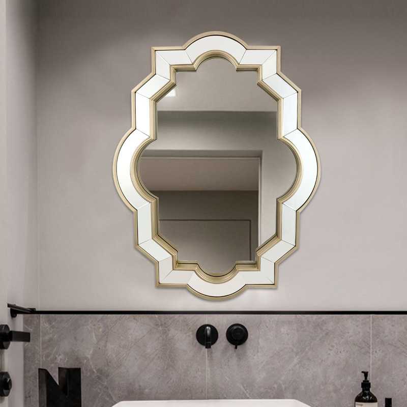 Modern Wall Mounted Decorative Background Wall Mirror Porch Mirror