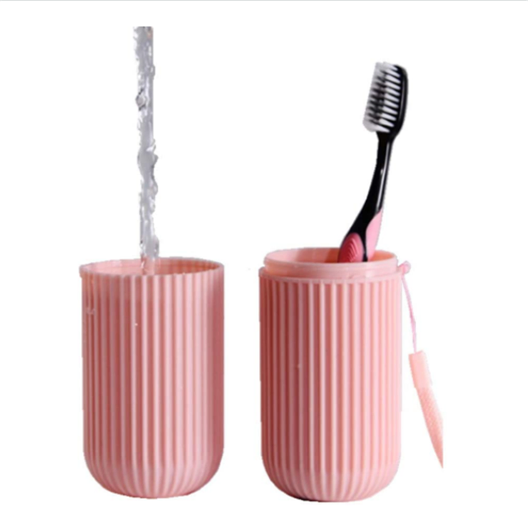 Camping Business Trip Cosmetic Toothpaste Toothbrush Case Holder Travel Water Cup