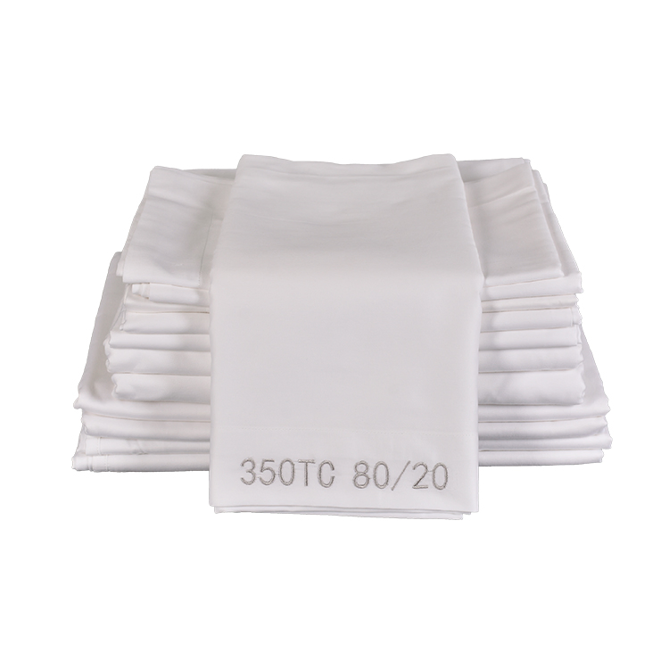 Full Size 80% Cotton and 20% Polyester Bed Sheets for Hotel