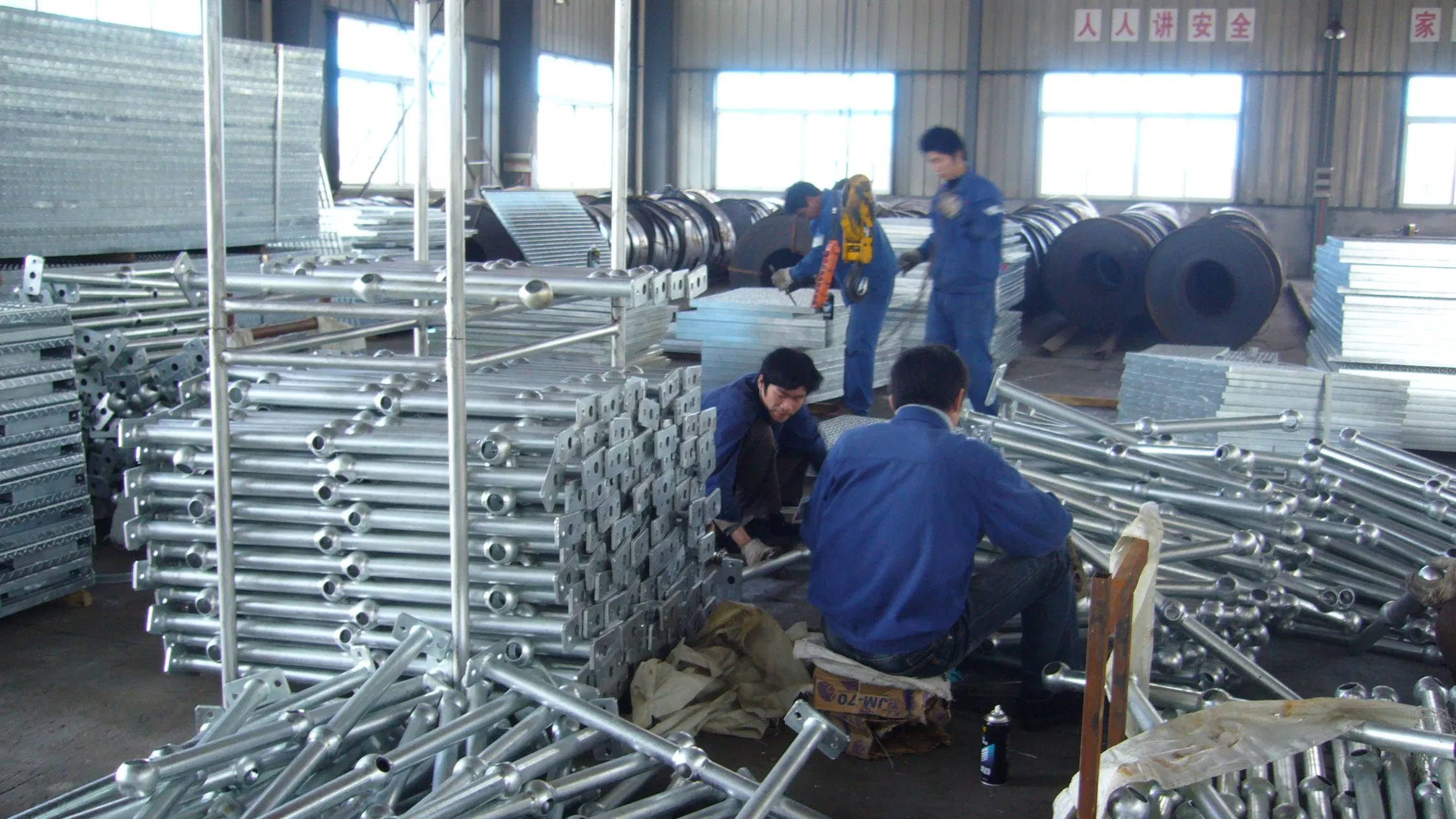 Hot DIP Galvanized Ball Joint Steel Railings for Industry Stanchions