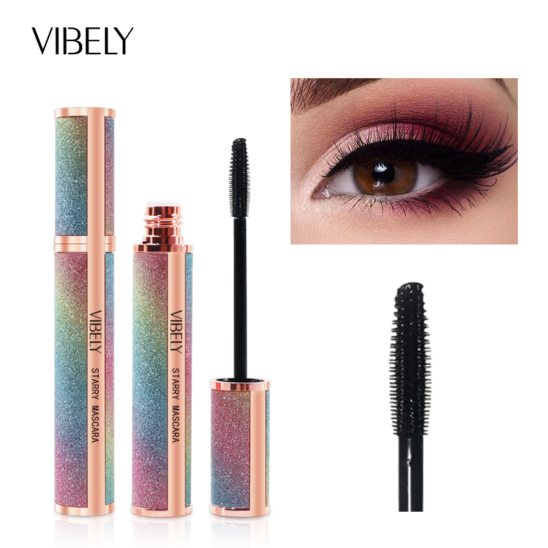 High Quality Waterproof Long Lasting Curling Lengthening 4D Fiber Vegan Black Mascara