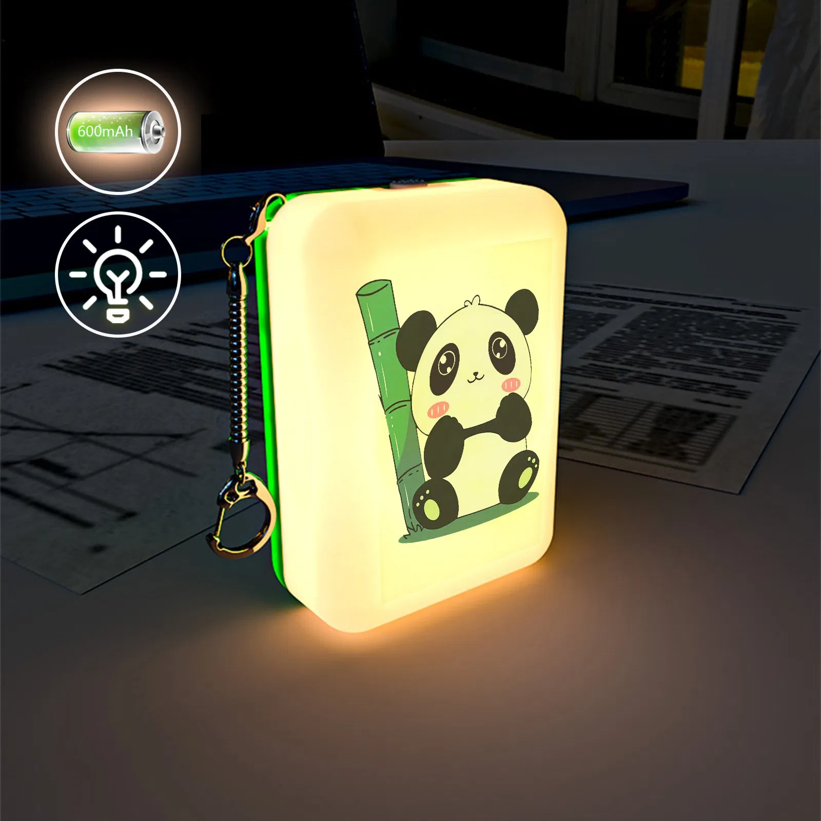 Брелок-фонарик Panda K12, перезаряжаемый