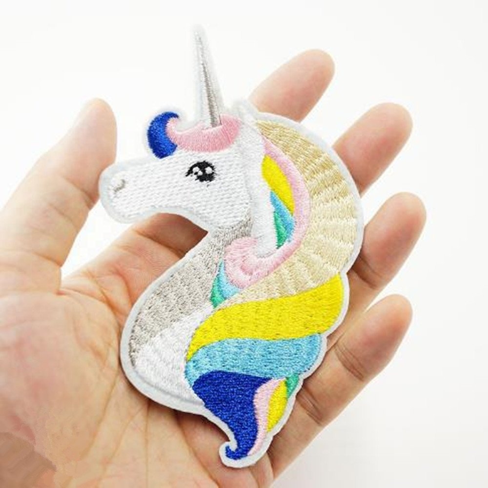 Нашивки вышитые единорог для одежды