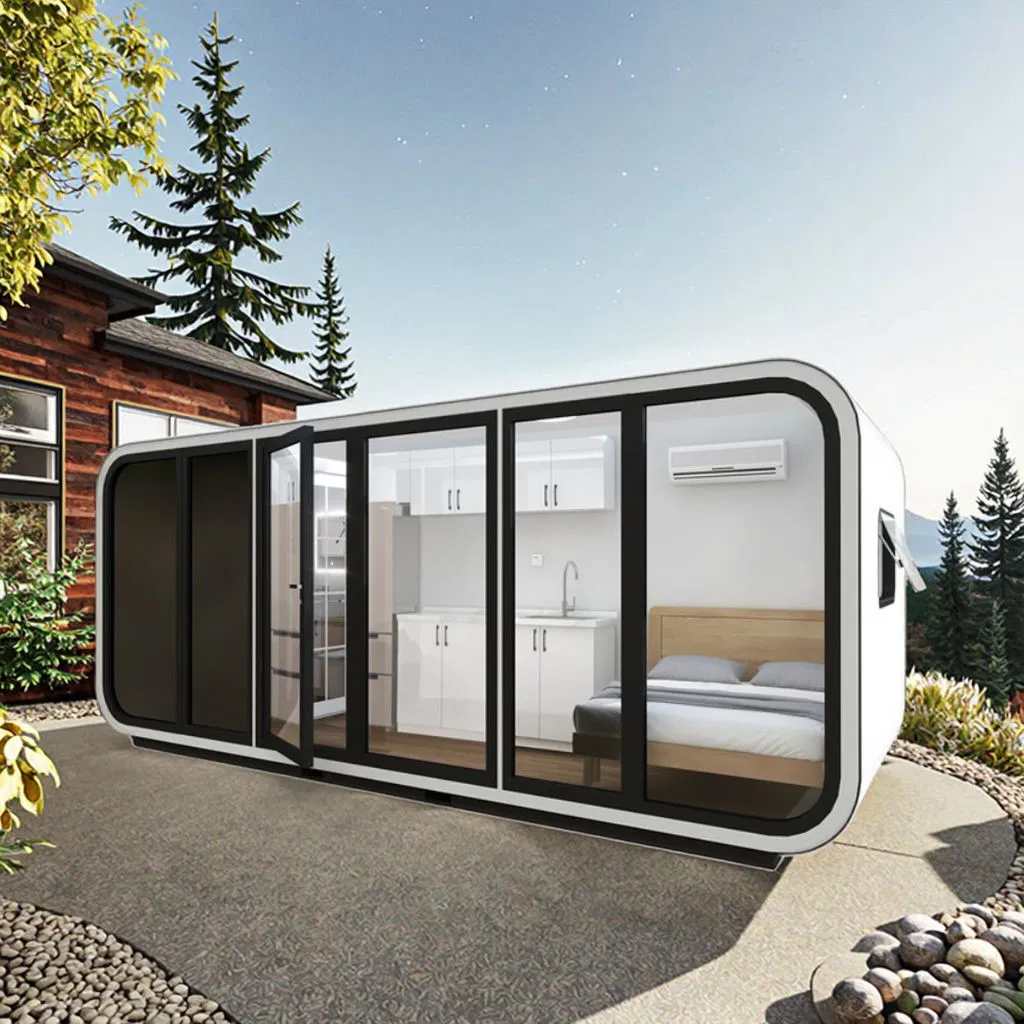 Modern Design Small Mobile Studio Pod 20FT 40FT Prefab Apple Cabin for Hotel
