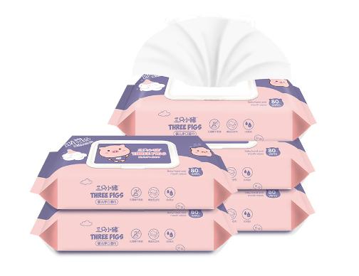 Baby Wet Wipes Hypoallergenic Unscented 4 Flip-Top Packs Baby Wipes