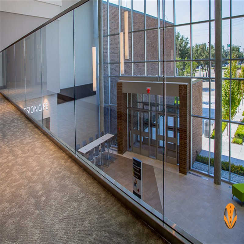 Glass Aluminum U Channel Glass Railing for Apartment