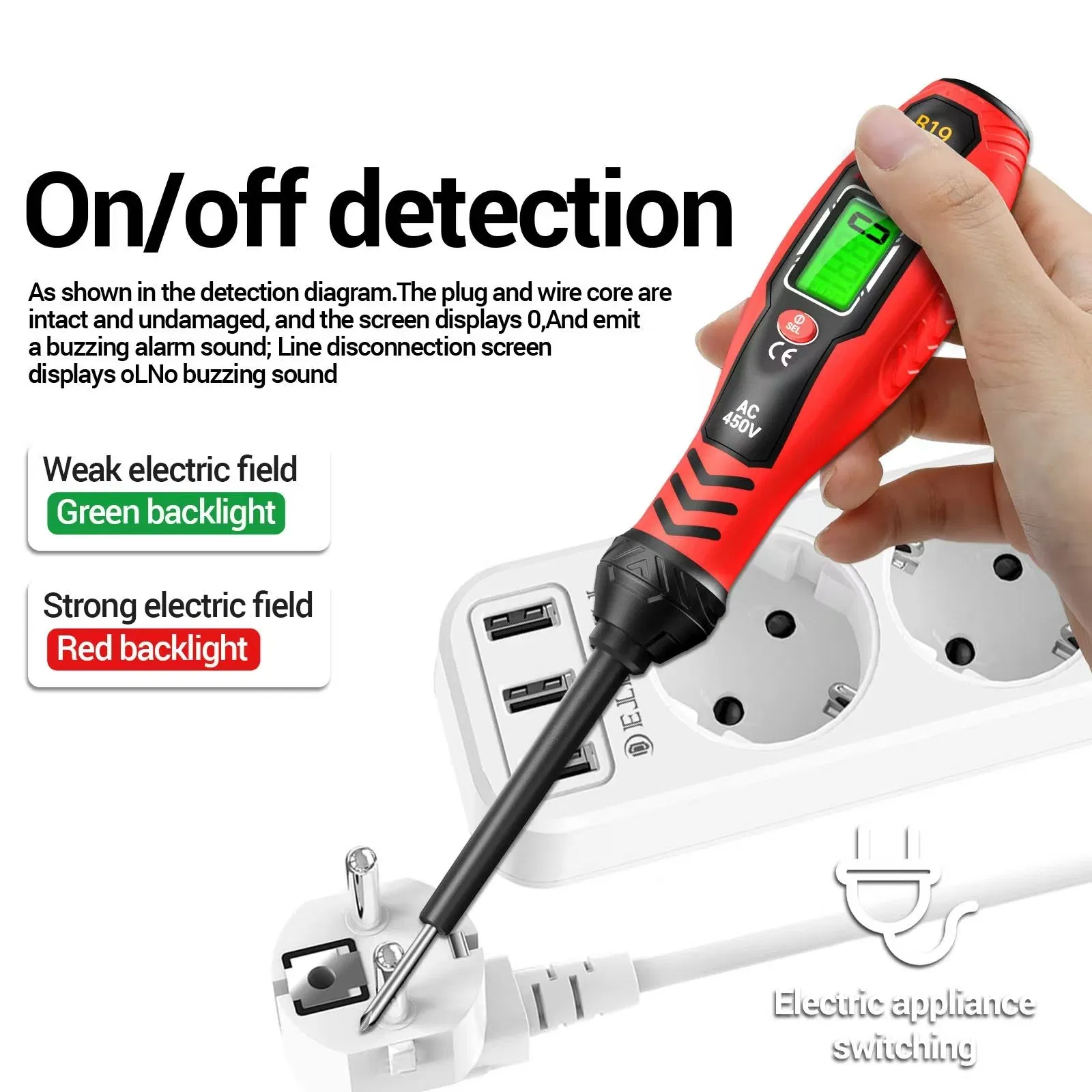 Тестер-отвертка B20 с изоляцией, двойного назначения