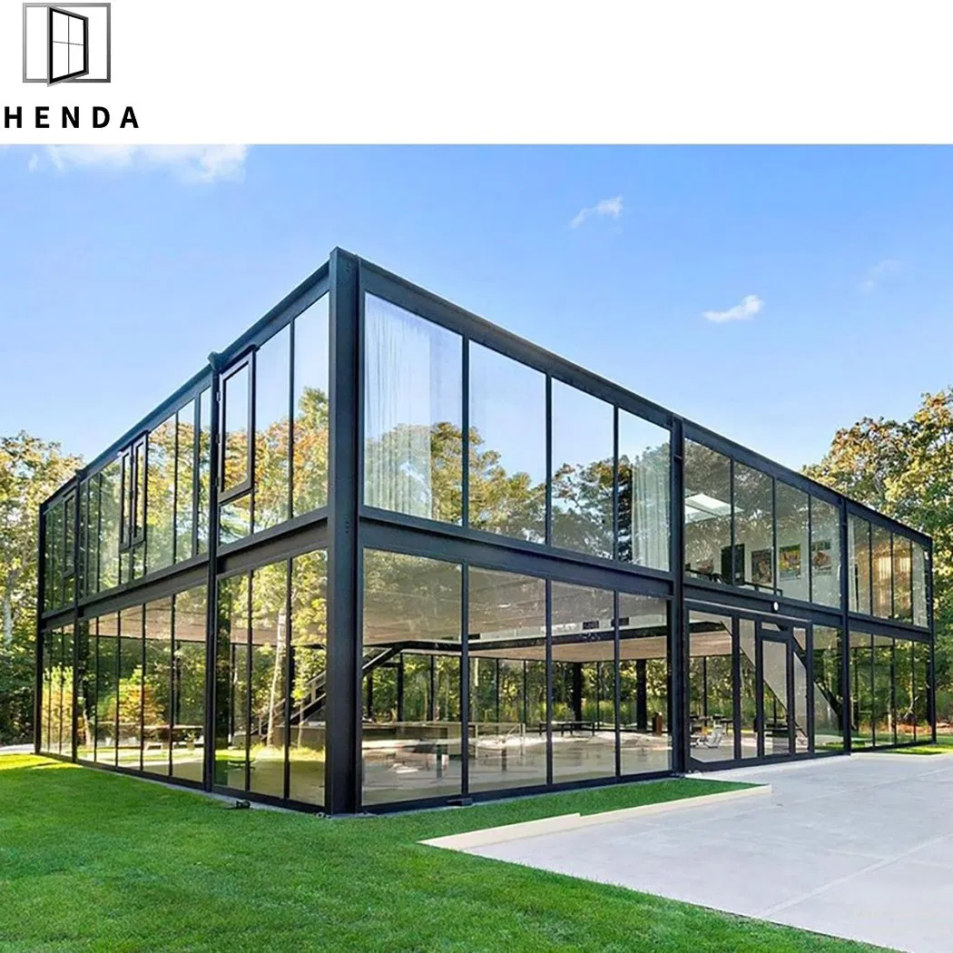 Luxury High-Quality Customized Aluminum Glass House Winter House Sunroom for Swimming Pool/Garden/Villa with Lowe/Laminated Glass Roof Aluminum Garden Sunroom