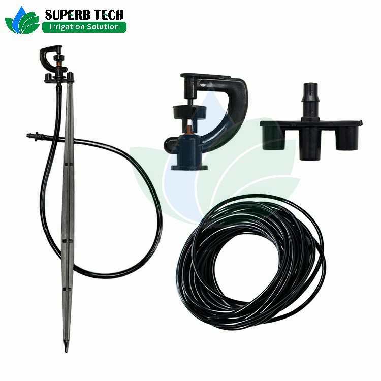 360 Degree Rotating Plastic Micro Sprinkler for Garden Irrigation