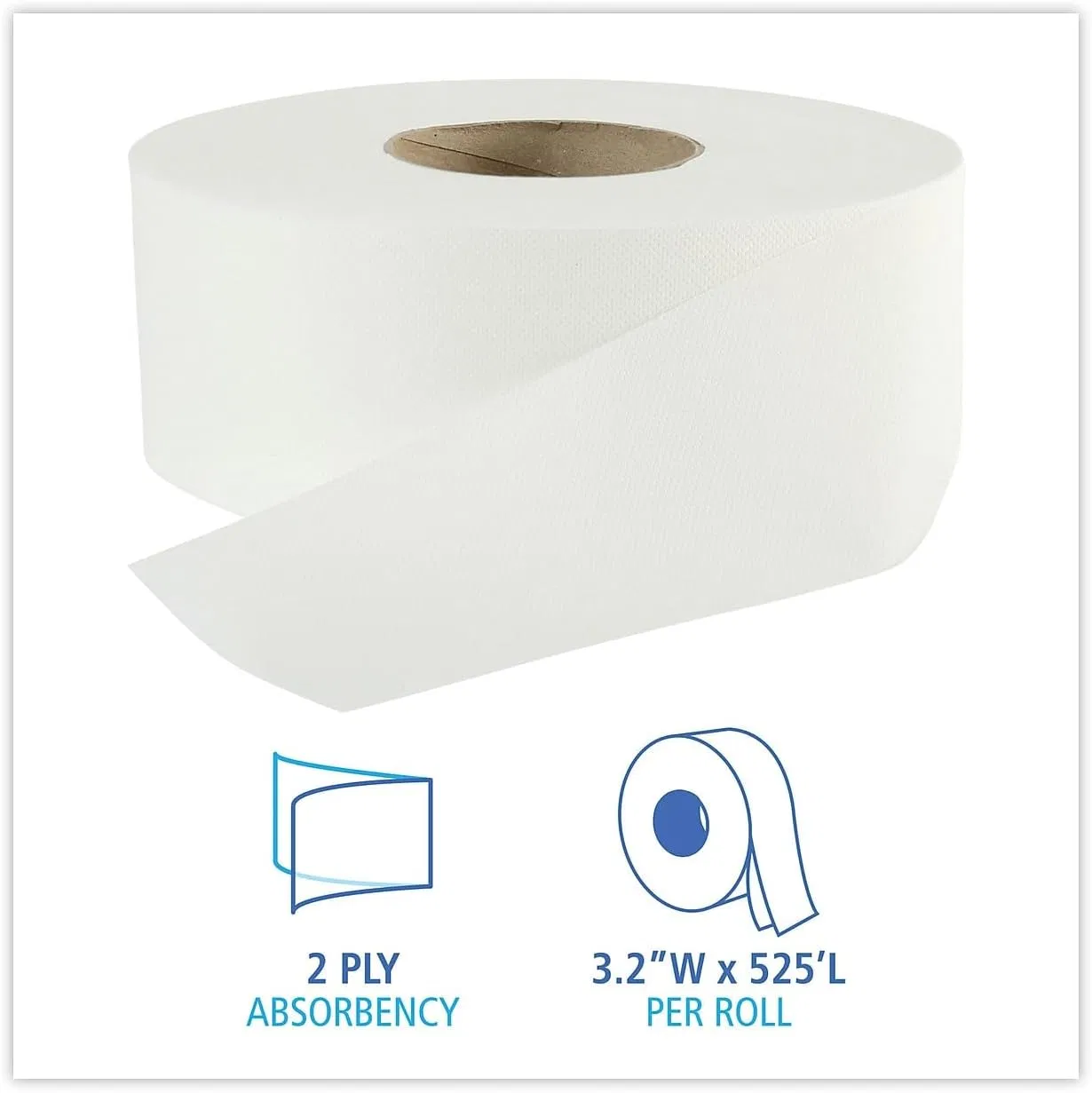 OEM Factory Custom Embossed Commercial Jumbo Roll Toilet Paper